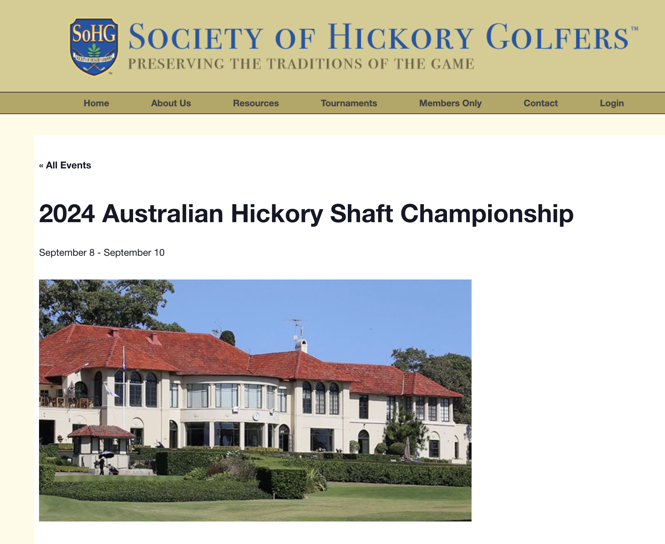 2024 Australian Hickory Shaft Championship